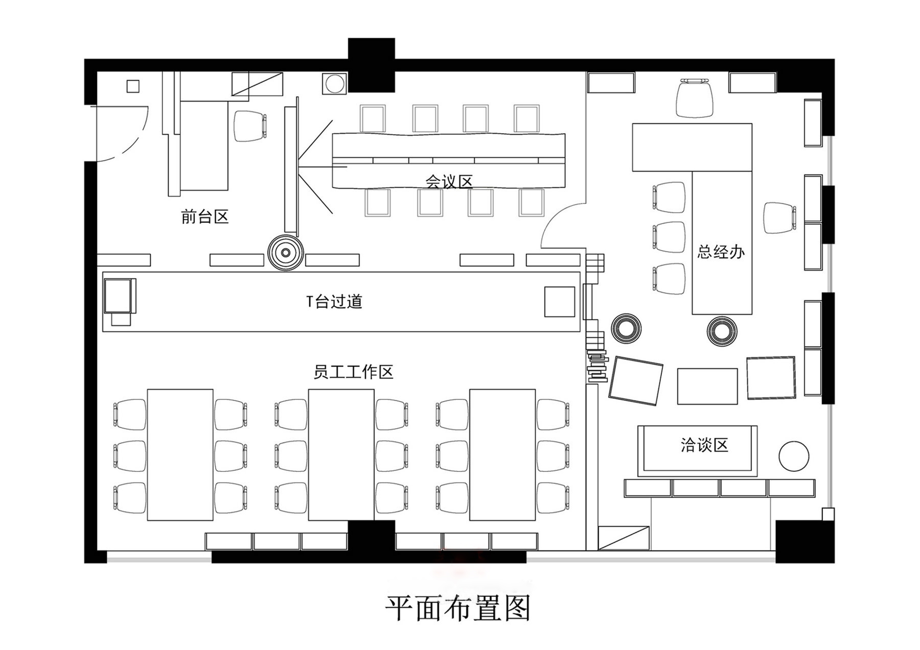 上海辦公室裝修鏡面對稱設計-第1張圖片-上海古都建筑設計集團