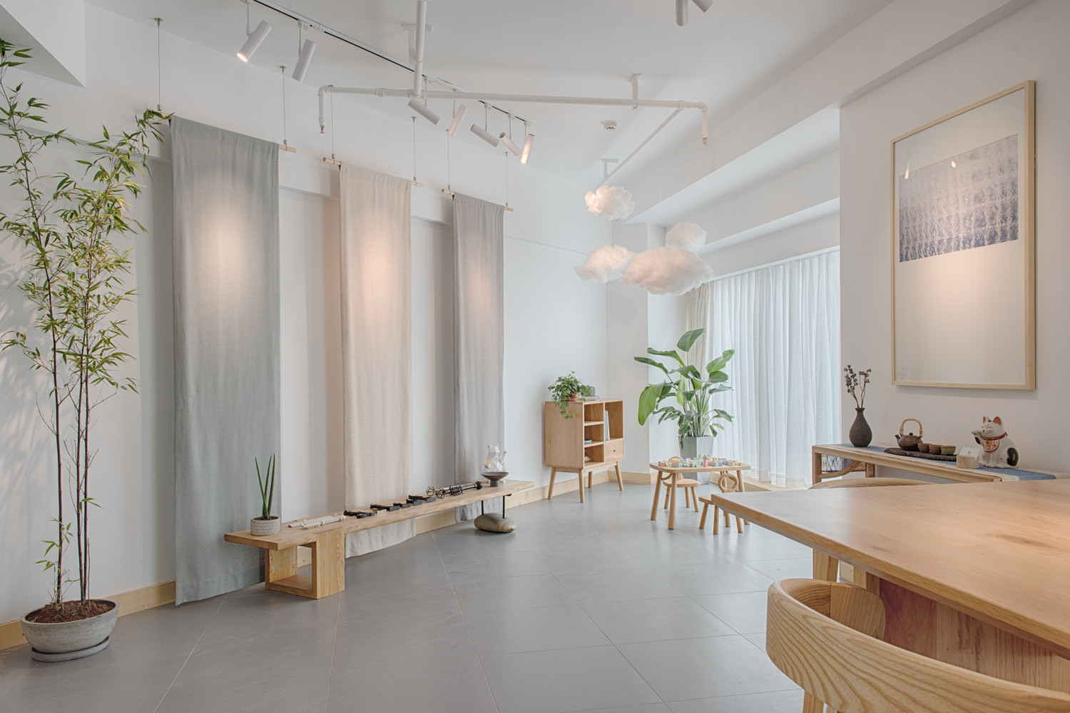 日式布料展廳裝修設(shè)計-第3張圖片-上海古都建筑設(shè)計集團(tuán)